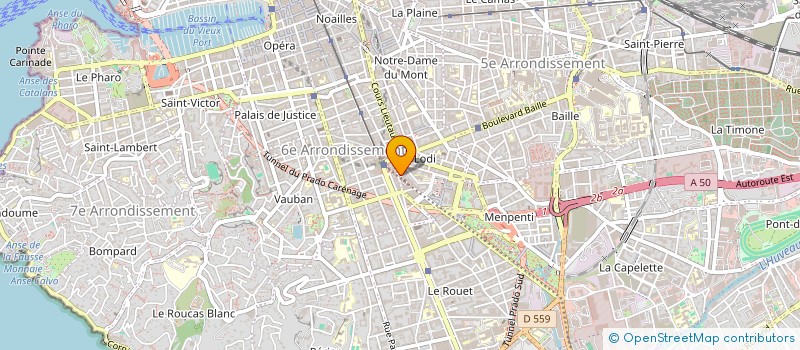 localisation de l'entreprise BM INVEST à MARSEILLE