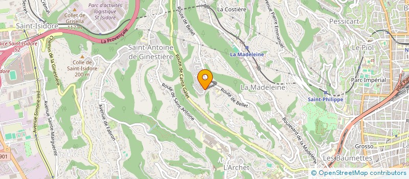 localisation de l'entreprise BM INVEST  NICE