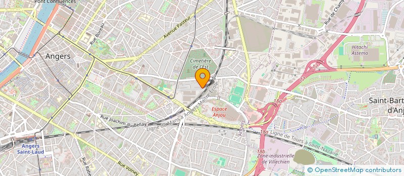 localisation de l'entreprise BM INVEST à ANGERS
