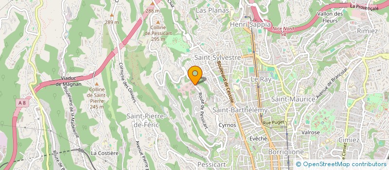 localisation de l'entreprise BM INVEST à NICE