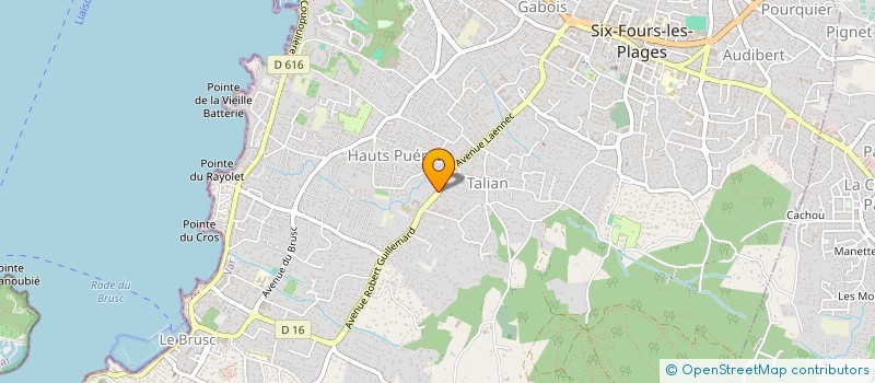 localisation de l'entreprise BM ISOLATION à SIX-FOURS-LES-PLAGES