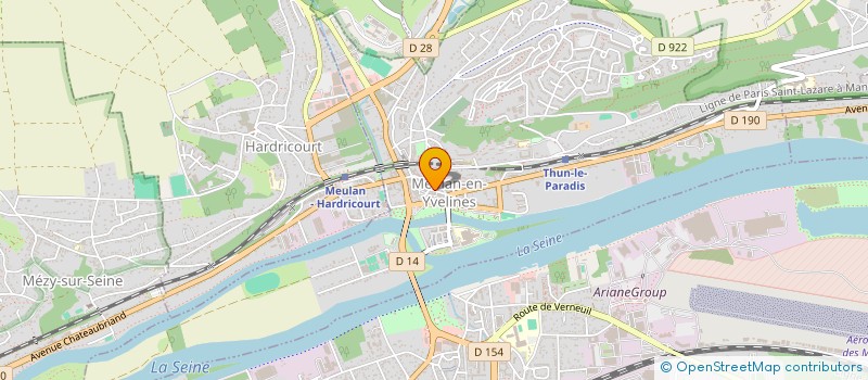 localisation de l'entreprise BM LAVERIE  MEULAN-EN-YVELINES