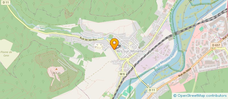 localisation de l'entreprise BM LOC  ARS-SUR-MOSELLE