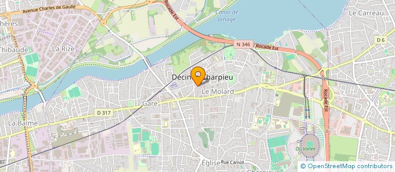 localisation de l'entreprise BM MARKET  DECINES-CHARPIEU