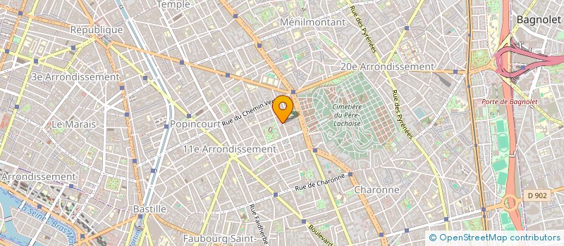 localisation de l'entreprise BM METAL à PARIS