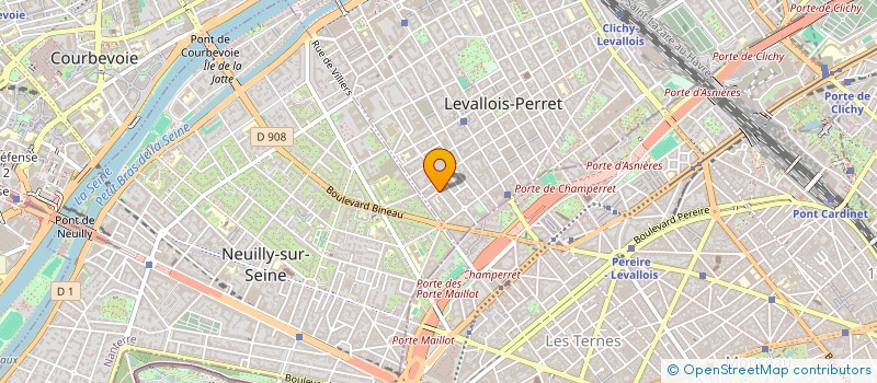 localisation de l'entreprise BM MOREAU à LEVALLOIS-PERRET