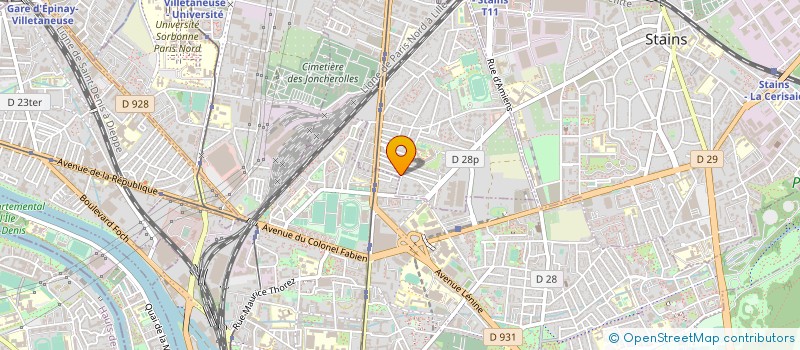 localisation de l'entreprise BM MULTI SERVICES à PIERREFITTE-SUR-SEINE