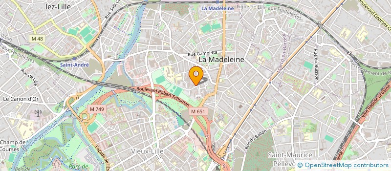 localisation de l'entreprise BM NOVUS à LA MADELEINE