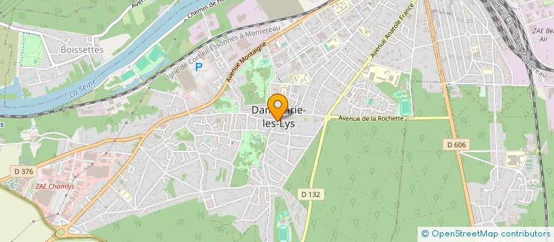 localisation de l'entreprise BM OPTIC à DAMMARIE-LES-LYS