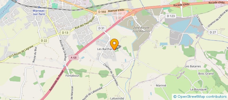 localisation de l'entreprise BM PATRIMOINE  MARSSAC-SUR-TARN