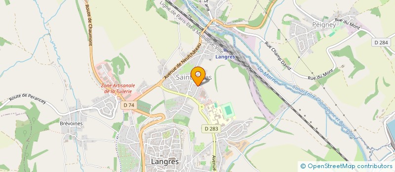localisation de l'entreprise BM PIZZAIOLO à CHAMPIGNY-LES-LANGRES