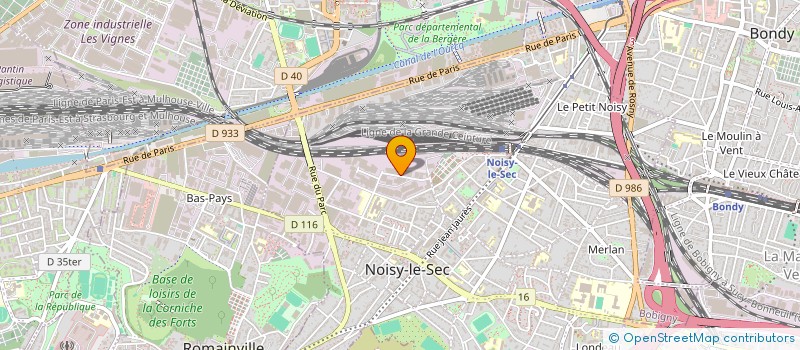 localisation de l'entreprise BM PLUS à NOISY-LE-SEC