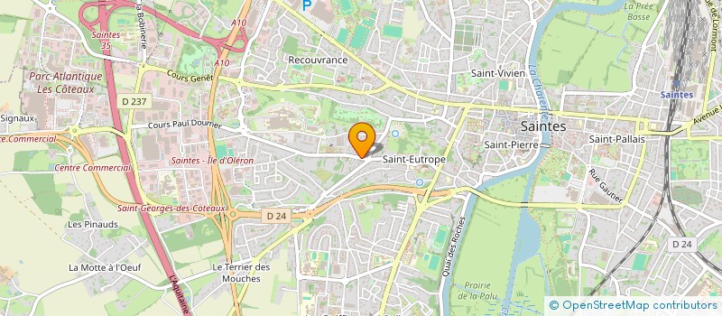 localisation de l'entreprise BM POLISSAGE  SAINTES