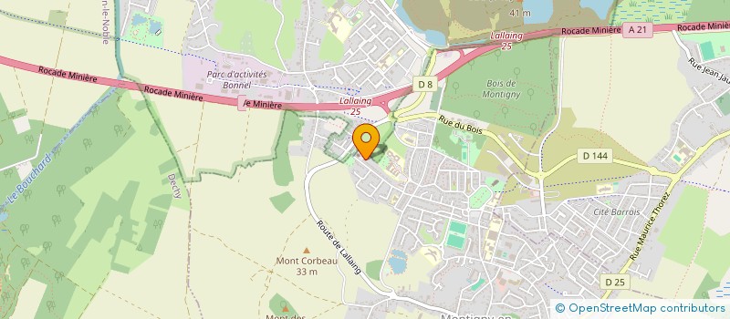 localisation de l'entreprise BM PROMOTION à MONTIGNY-EN-OSTREVENT