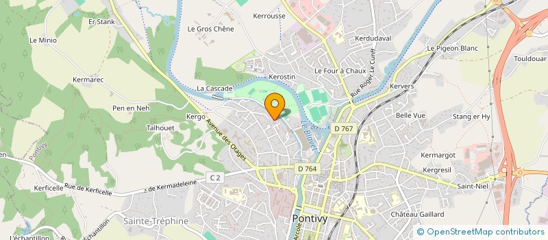 localisation de l'entreprise BM PROMOTION  PONTIVY