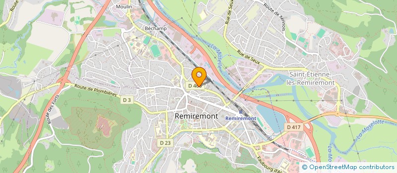 localisation de l'entreprise BM REMIREMONT  REMIREMONT