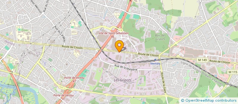localisation de l'entreprise BM RENOVATION à VERTOU