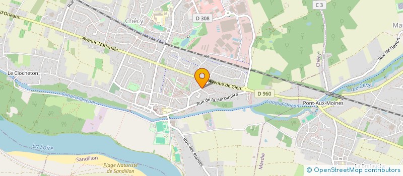 localisation de l'entreprise BM RENOVATION à CHECY