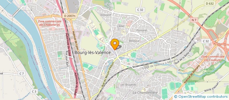 localisation de l'entreprise BM RENTCAR à BOURG-LES-VALENCE