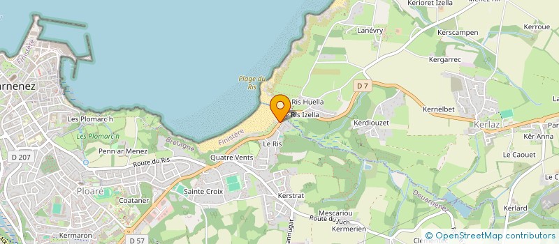 localisation de l'entreprise BM RESTAURANT  DOUARNENEZ