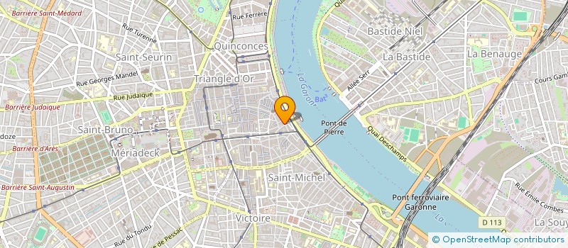 localisation de l'entreprise BM RESTAURATION à BORDEAUX
