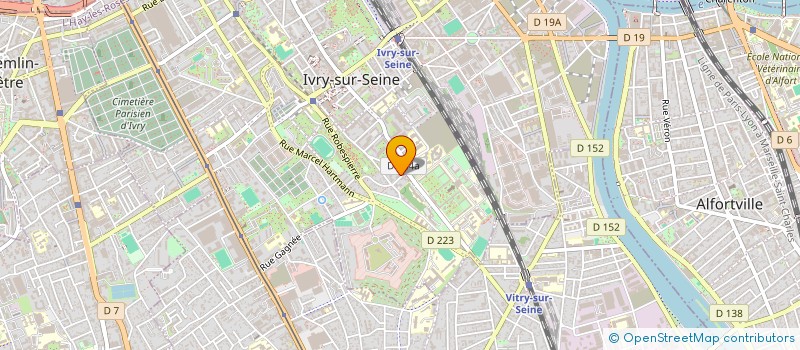 localisation de l'entreprise BM ROAD SERVICES  IVRY-SUR-SEINE