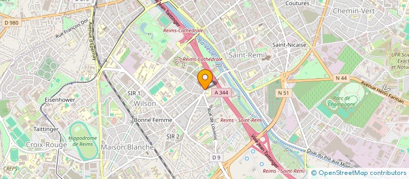 localisation de l'entreprise BM'S COIFFURE  REIMS