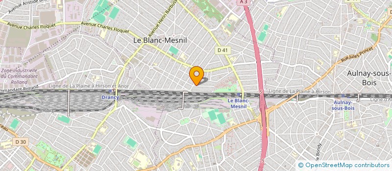 localisation de l'entreprise BM SANTE à LE BLANC-MESNIL