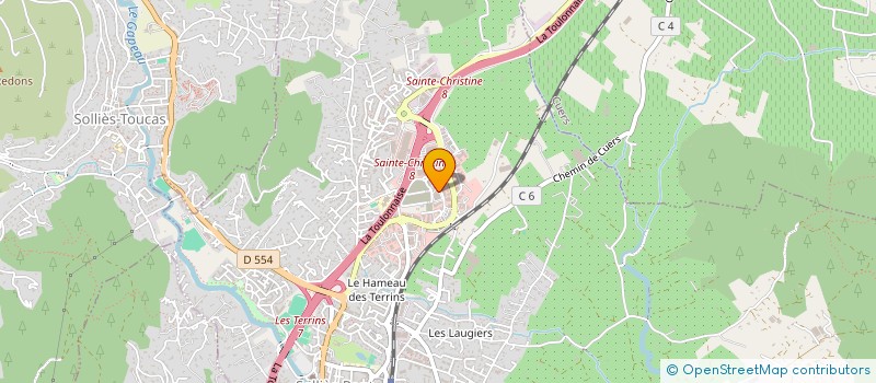 localisation de l'entreprise BM SANTE  SOLLIES-PONT