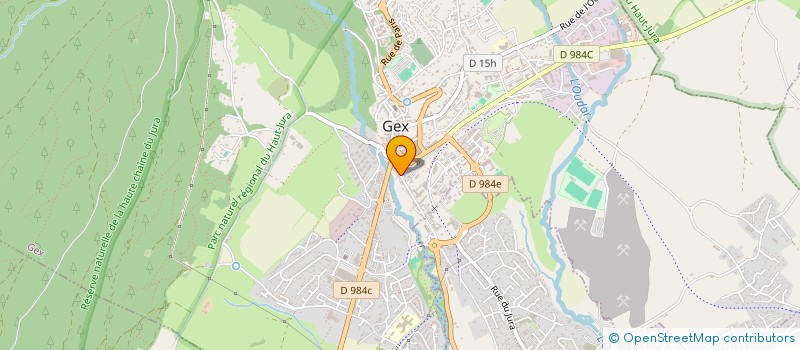 localisation de l'entreprise BM SAT  GEX