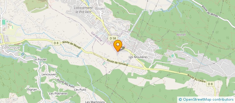 localisation de l'entreprise BM SERRURERIE  MIMET