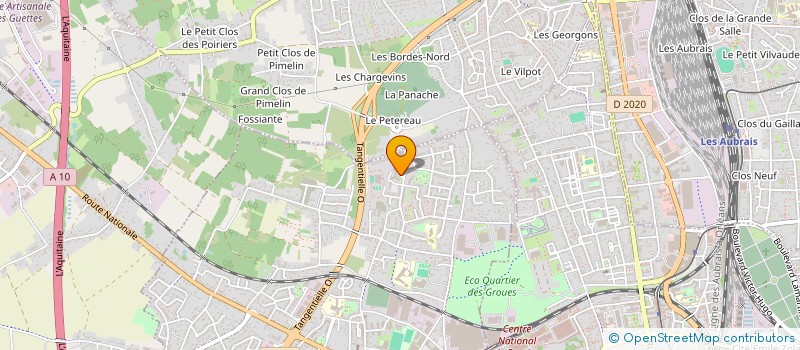 localisation de l'entreprise BM SERVICES 45 à SAINT-JEAN-DE-LA-RUELLE