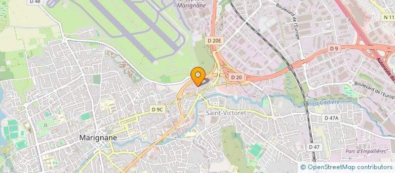 localisation de l'entreprise BM'SERVICES à MARIGNANE