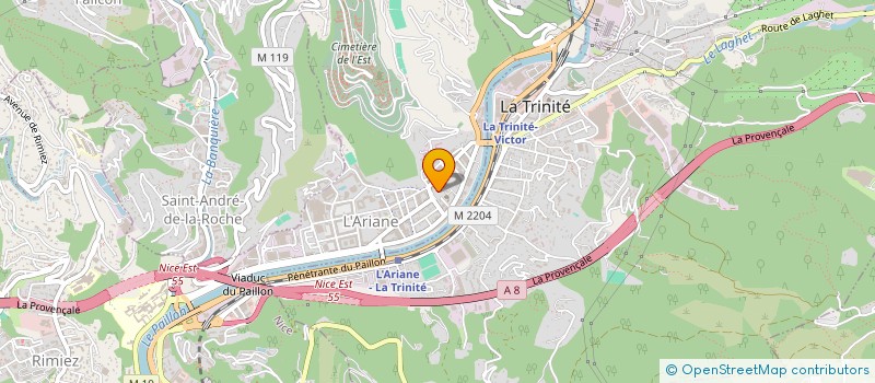 localisation de l'entreprise BM SERVICES à NICE