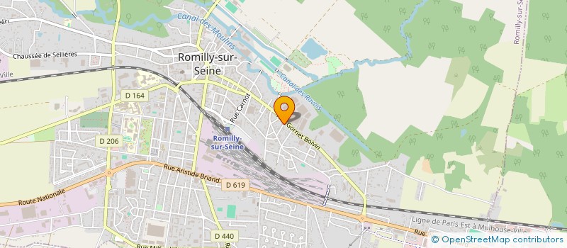localisation de l'entreprise BM SERVICES à ROMILLY-SUR-SEINE