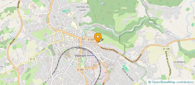 localisation de l'entreprise BM TAXIS à VOIRON