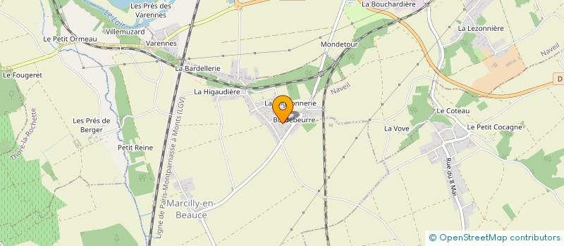 localisation de l'entreprise BM TERRASSEMENT  MARCILLY-EN-BEAUCE