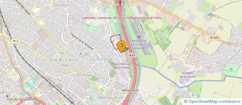 localisation de l'entreprise BM TOITURE à TOULOUSE