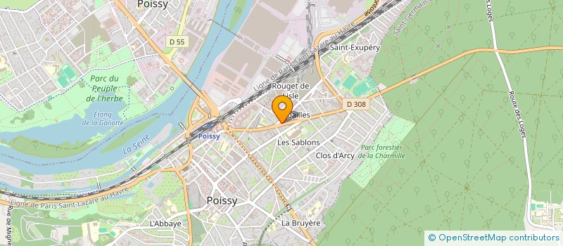 localisation de l'entreprise BM TRADE  POISSY