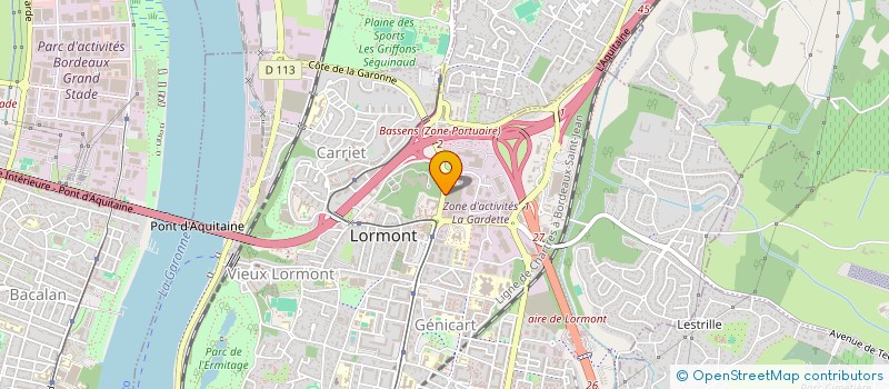 localisation de l'entreprise BM TRADING  LORMONT