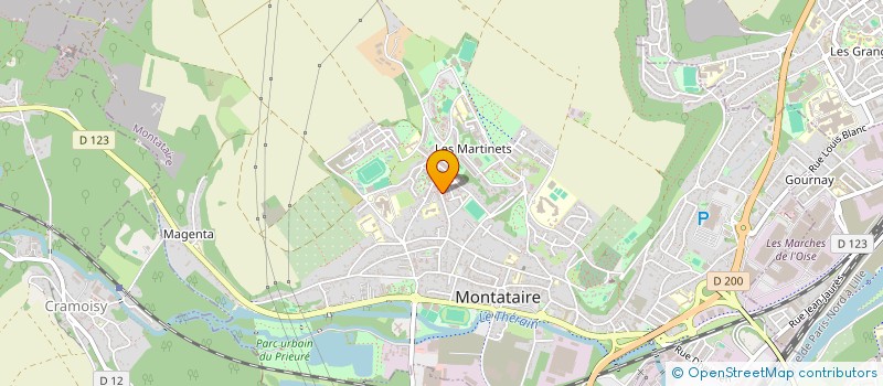 localisation de l'entreprise BM TRANS à MONTATAIRE
