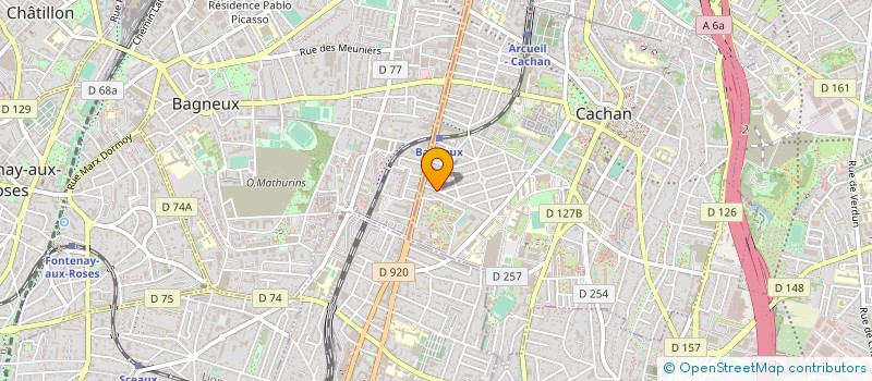 localisation de l'entreprise BM TRANS COURSES à CACHAN