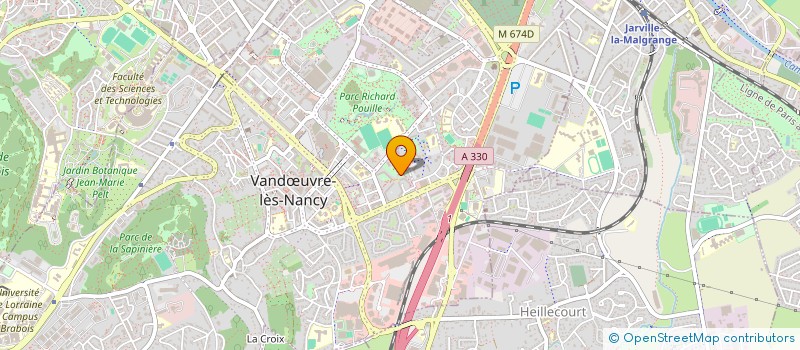 localisation de l'entreprise BM TRANSEXPRESS à VANDŒUVRE-LES-NANCY