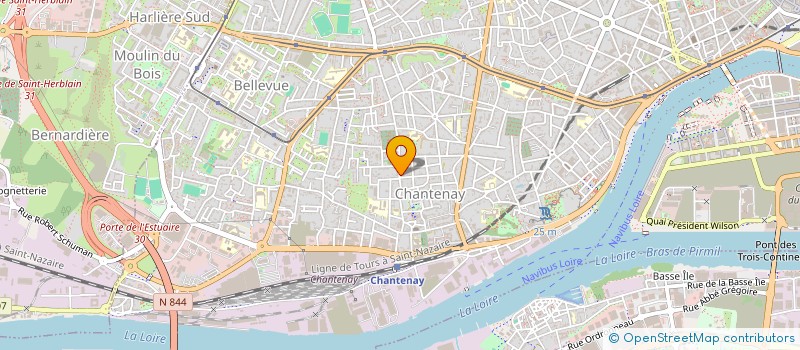 localisation de l'entreprise BM TRANSPORT à NANTES