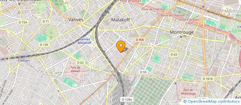 localisation de l'entreprise BM TRANSPORT  MONTROUGE