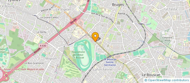 localisation de l'entreprise BM TRANSPORT  LE BOUSCAT