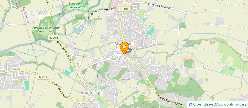 localisation de l'entreprise BM TRANSPORT à BEAUMONT-LES-VALENCE