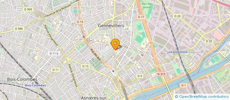 localisation de l'entreprise BM TRANSPORT à GENNEVILLIERS