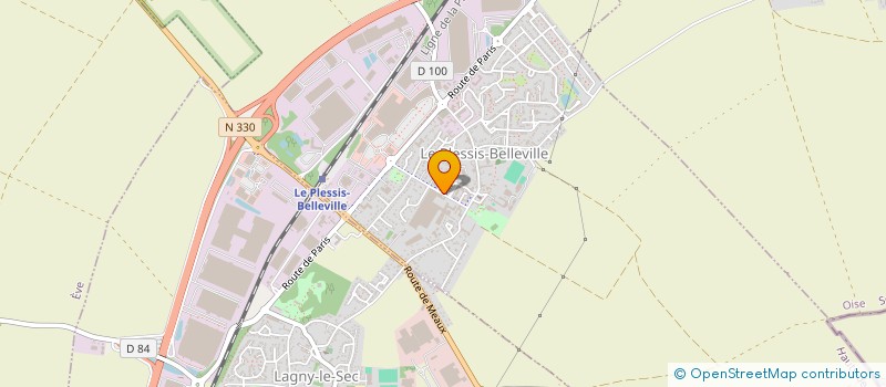 localisation de l'entreprise BM TRANSPORT  LE PLESSIS-BELLEVILLE