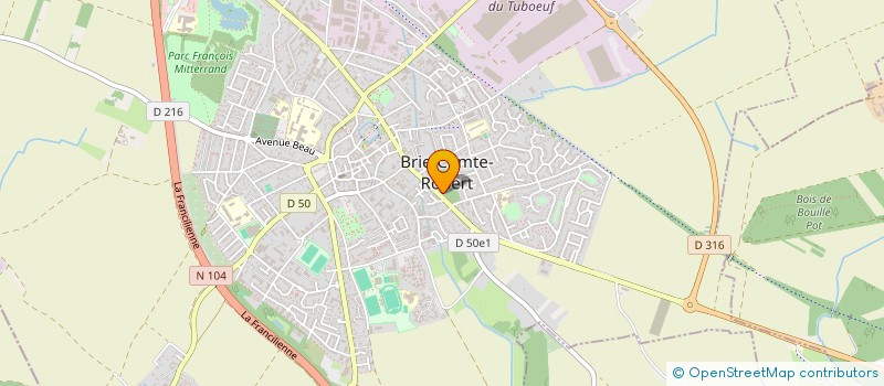 localisation de l'entreprise BM TRANSPORTS  BRIE-COMTE-ROBERT